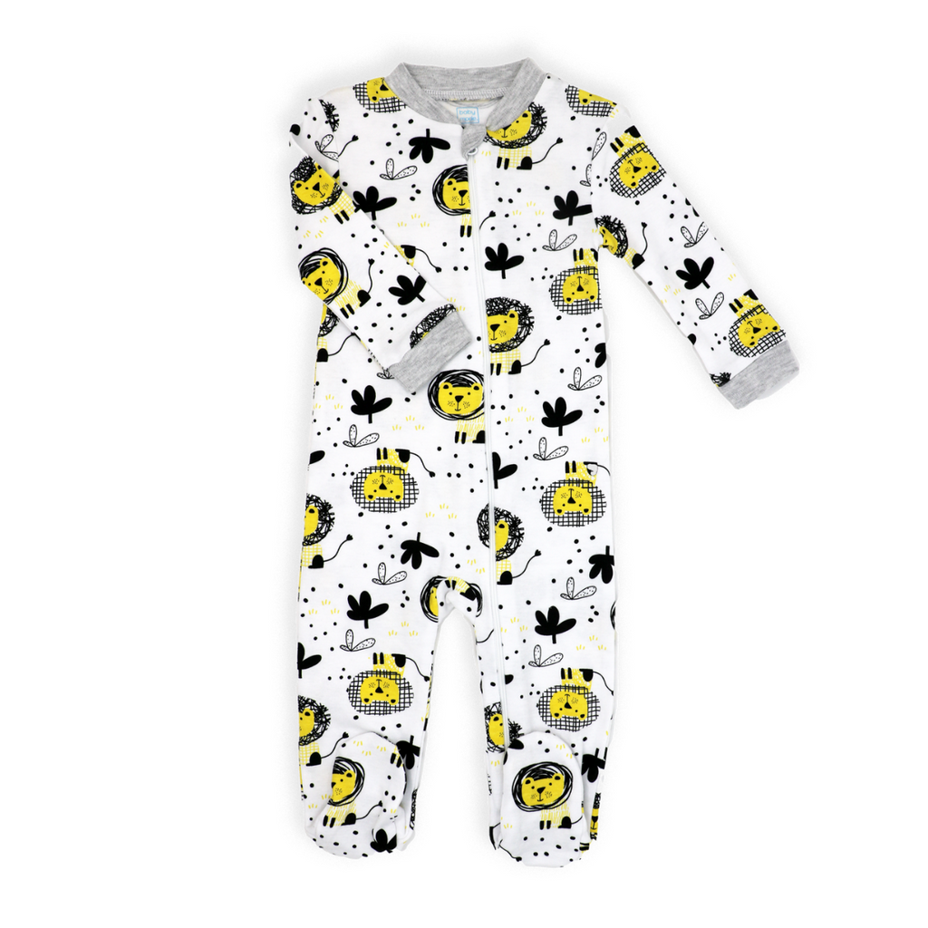 Pyjama lions à zip pour bébé – Boutique Petite Canaille