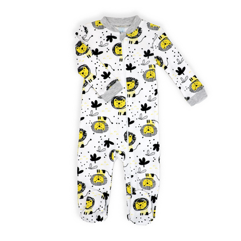 Pyjama lions à zip pour bébé