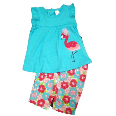 Ensemble tunique et short bébé fille Boutique Petite Canaille
