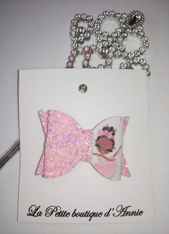 La Petite boutique d'Annie - Barrette ballerine et paillettes