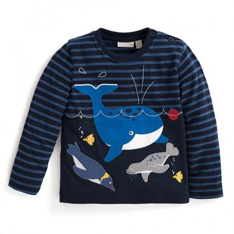 Jojo Maman Bébé Boys' Whale Top