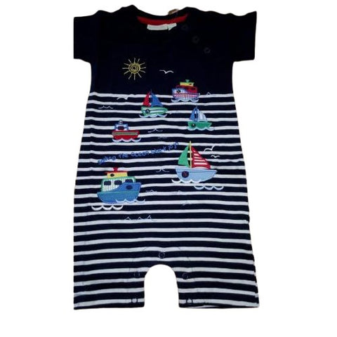 Jojo Maman Bébé Boys' Boat Romper