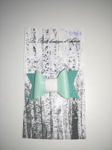 La Petite boutique d'Annie - Green Bow Hair Clip