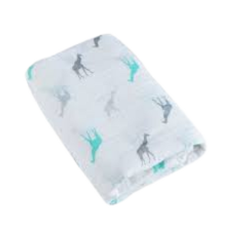 Couverture en mousseline pour bébé à motifs de girafes Boutique Petite Canaille