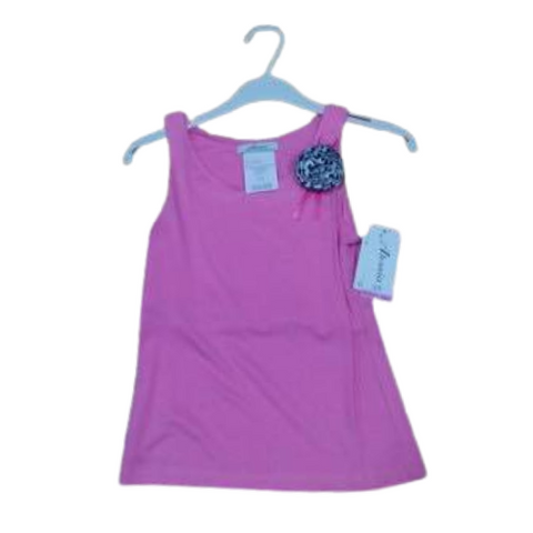 Camisole rose avec soutien-gorge intégré pour fille Boutique Petite Canaille