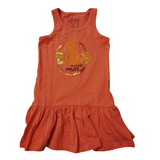 Losan robe orange d'été pour fille Boutique Petite Canaille