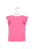 Losan t-shirt rose d'été pour fille Boutique Petite Canaille