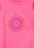 Losan t-shirt rose d'été pour fille Boutique Petite Canaille